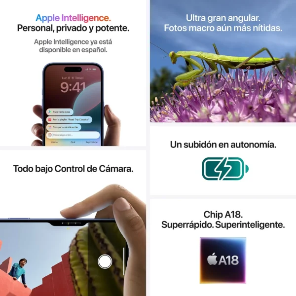 Apple iPhone 16 Plus, Negro, 128 GB, 5G, 6.7 " OLED - Imagen 4