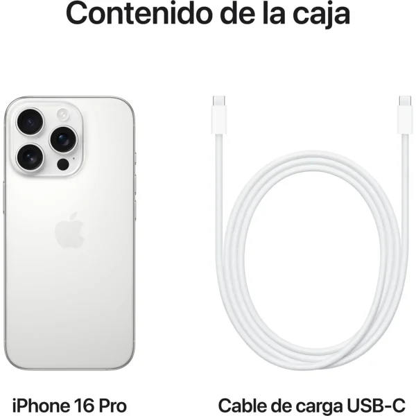 Apple iPhone 16 Pro, Titanio Blanco, 128 GB, 5G, 6.3 " OLED - Imagen 4