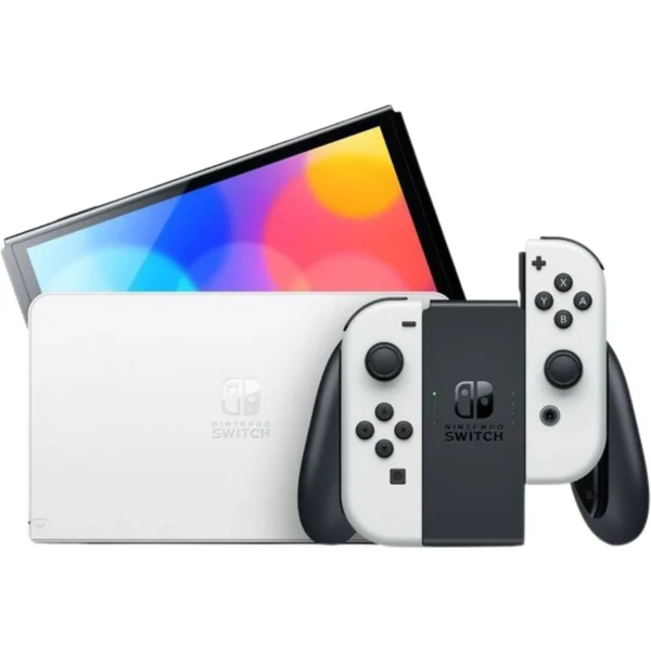 Consola - Nintendo Switch OLED, 7", Joy-Con, 64 GB, Blanco