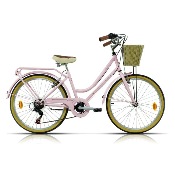 MEGAMO Bicicleta de niños 24" Trivia Rosa