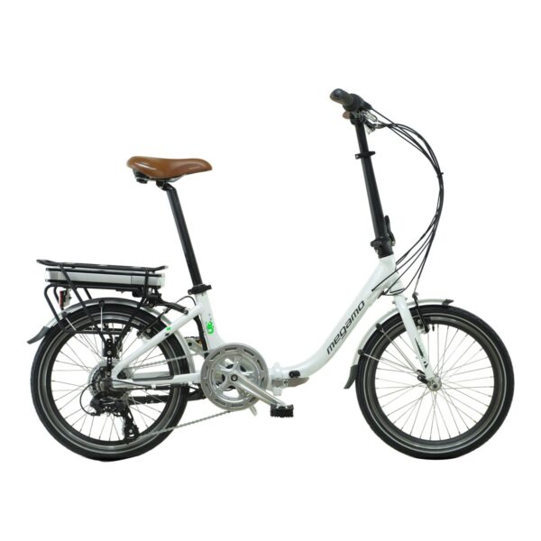 MEGAMO Bicicleta eléctrica plegable Chip 3.0 20'' Blanco