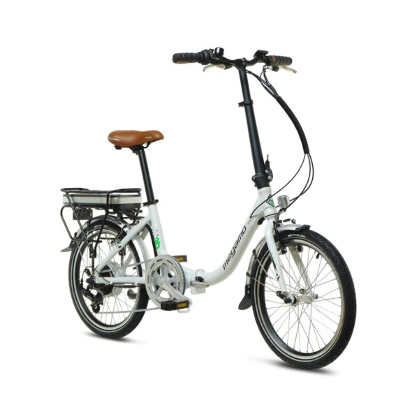 MEGAMO Bicicleta eléctrica plegable Chip 3.0 20'' Blanco - Imagen 2