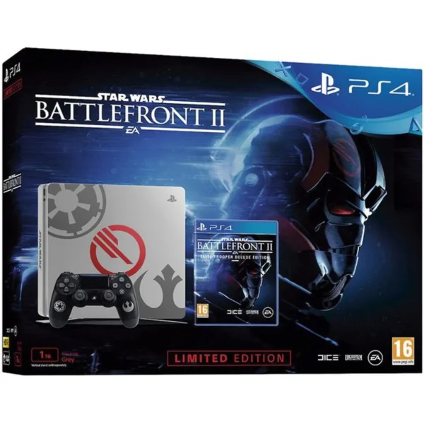 Pack Sony PS4 Slim Edición Especial + Star Wars Battlefront 2 Elite Trooper Deluxe Edition, 1TB, - Imagen 2